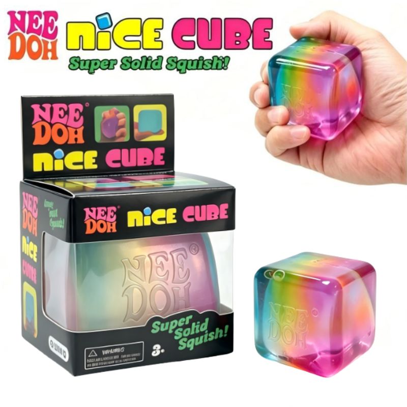 Fidget Cube Original - Schylling NeeDoh Rainbow Cube Squishy Blind