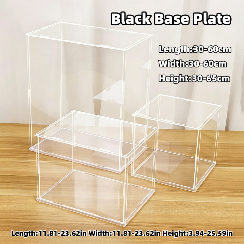 Display Case Acrylic - Assembled Clear Acrylic Display Case Box