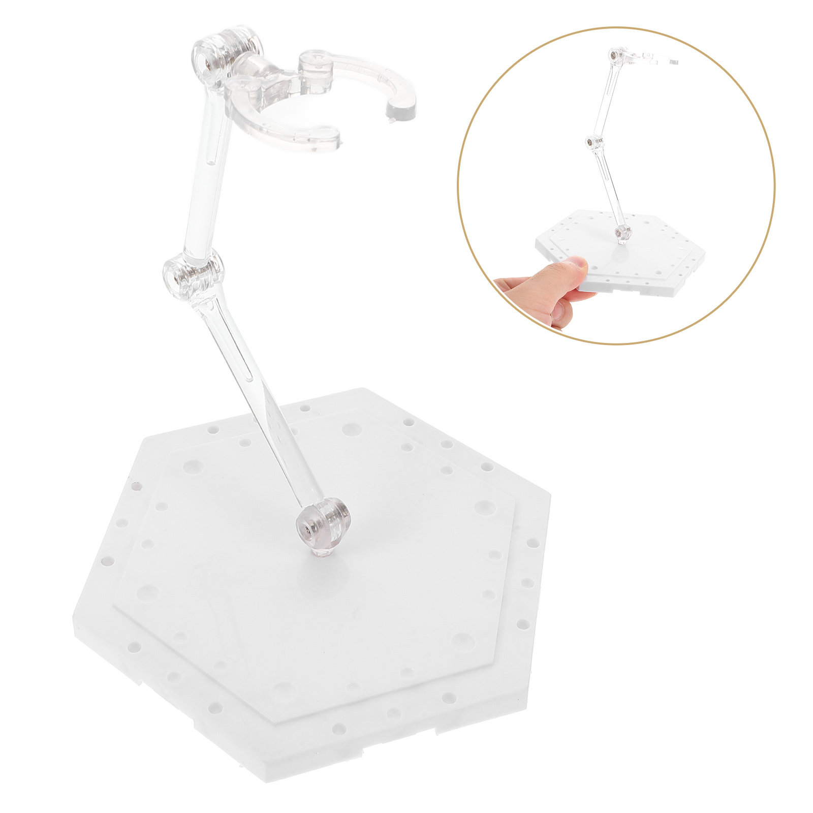 Action Figure Stand - Adjustable Action Figure Stand PVC Material