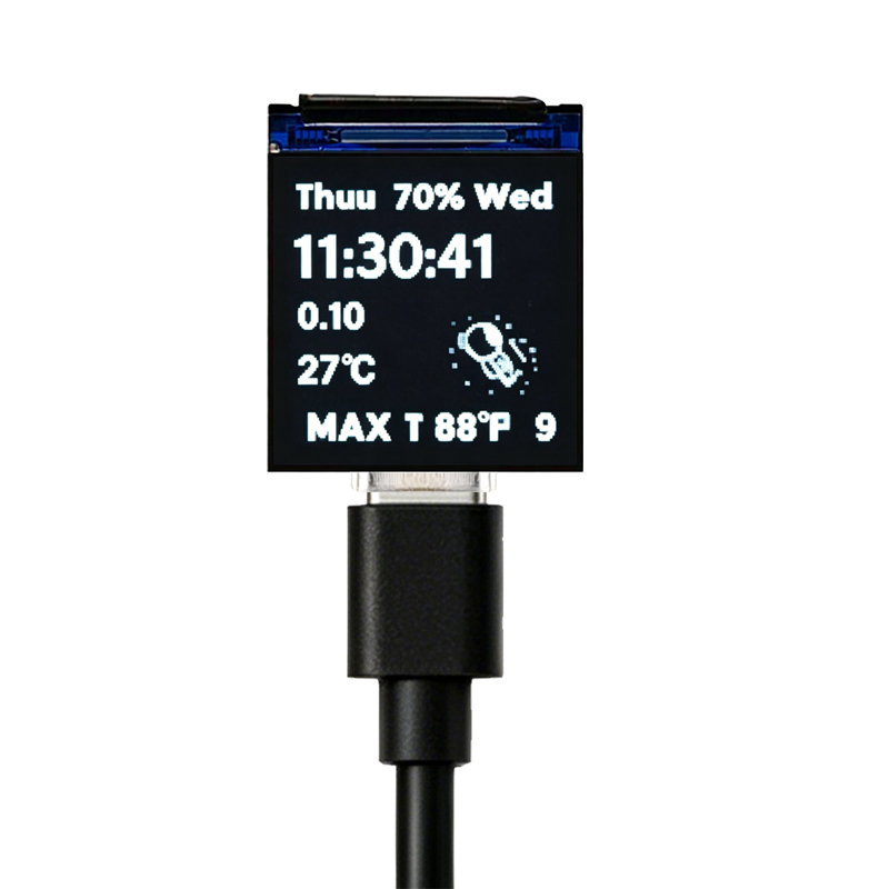 ESP32 C6 0.85 Inch 128X128 IPS - đánh giá và giá Graded Card Display