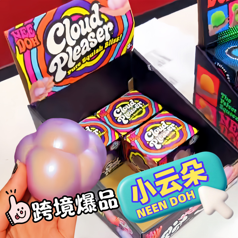 NeeDoh Cloud Pleaser Slow Risi - đánh giá và giá Fidget Cube Original