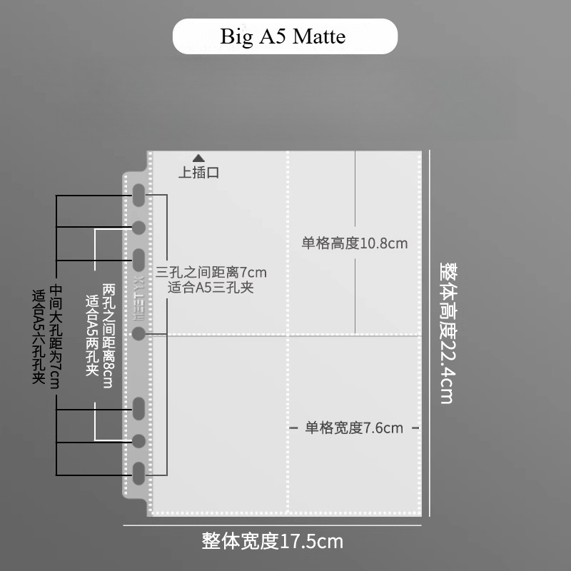 MEET YX 10pcs Big A5 Binder Lo - đánh giá và giá Card Penny Sleeve
