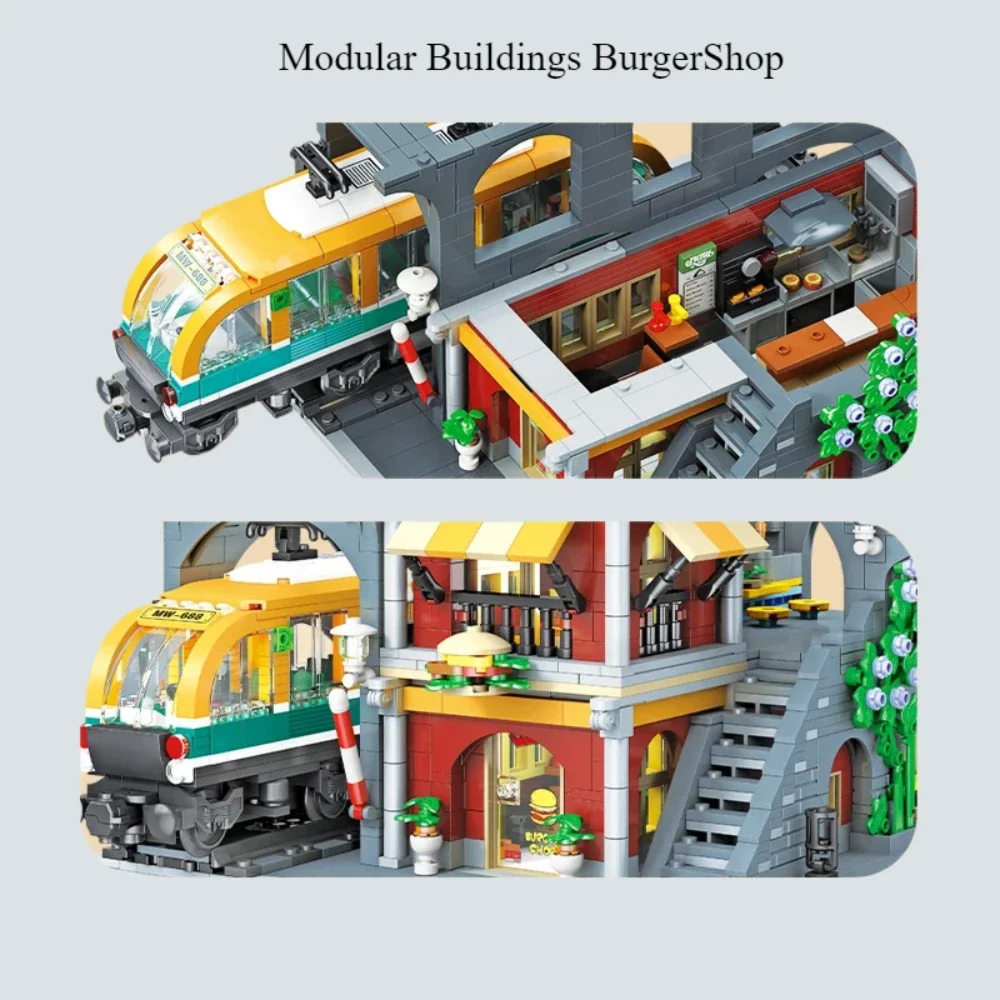 BurgerShop Building Blocks Set - đánh giá và giá Lego Set City