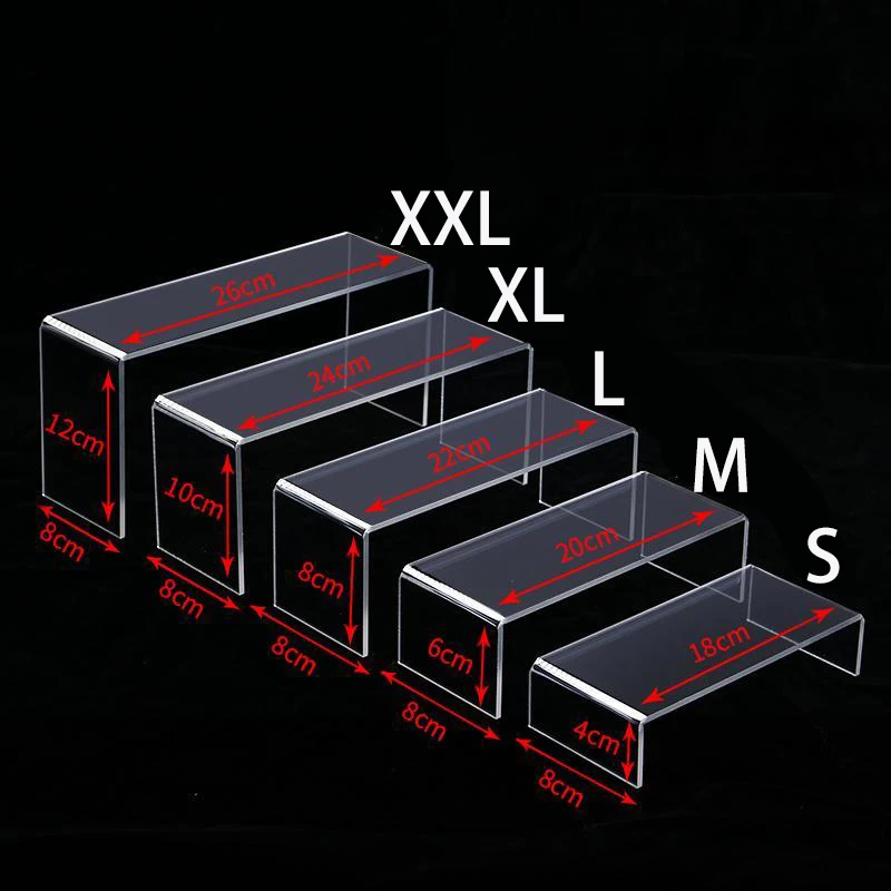 5 Size Acrylic Display Risers  - đánh giá và giá Pop Display Shelf